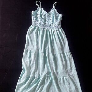 Light Blue Lace Sun Dress